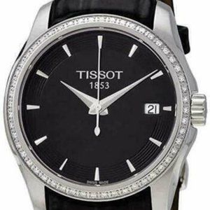 Tissot Couturier 32mm Steel Black Dial Diamond Ladies Watch T035.210.66.051.00
